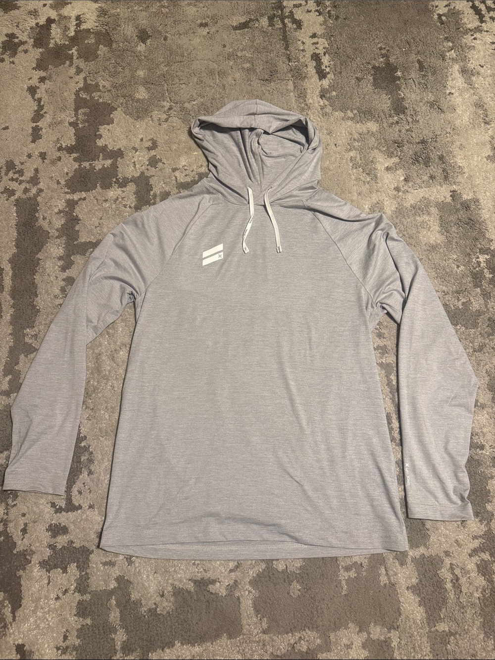 Hurley Light Gray Hooded Performance Pullover